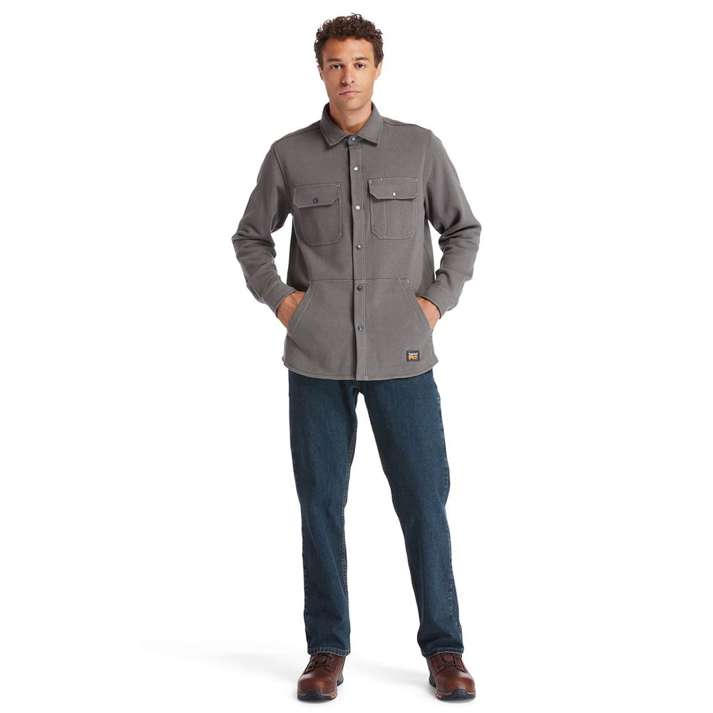 Sudadera Timberland Hombre Pro® Mill River Fleece Gris Oscuro - Chile SCN-054172